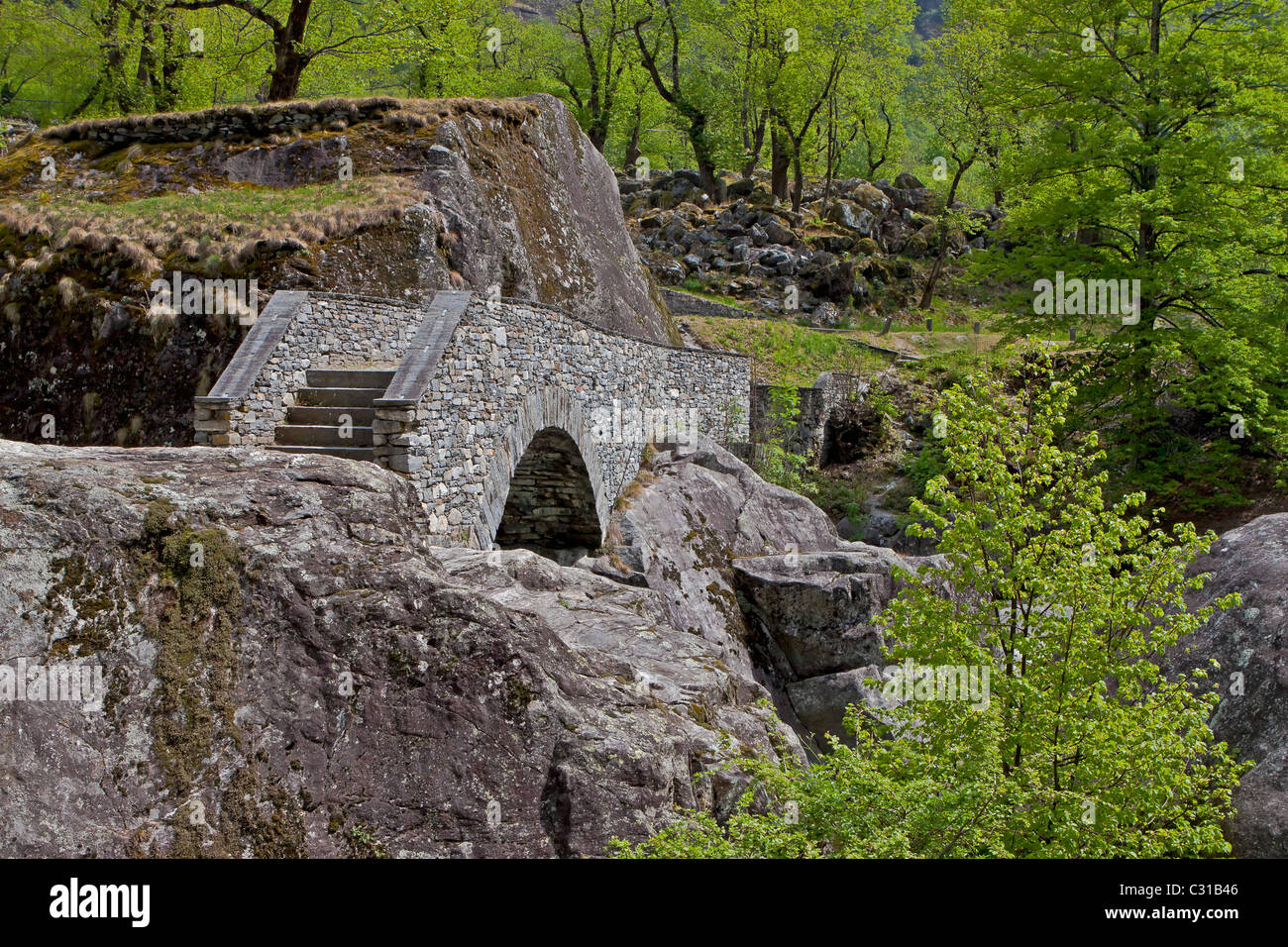 Valle Bavona Ticino Stockfotografie Alamy