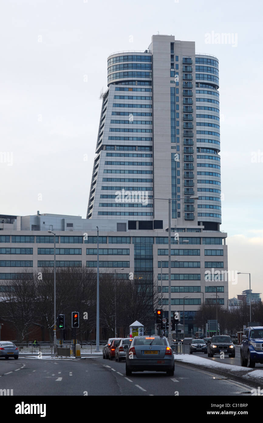 Bridgewater Place Dalek in Leeds Stockfoto