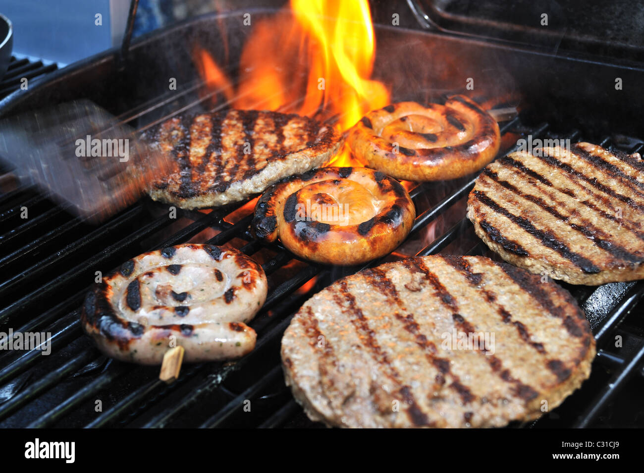 Gegrillte Speisen Stockfoto