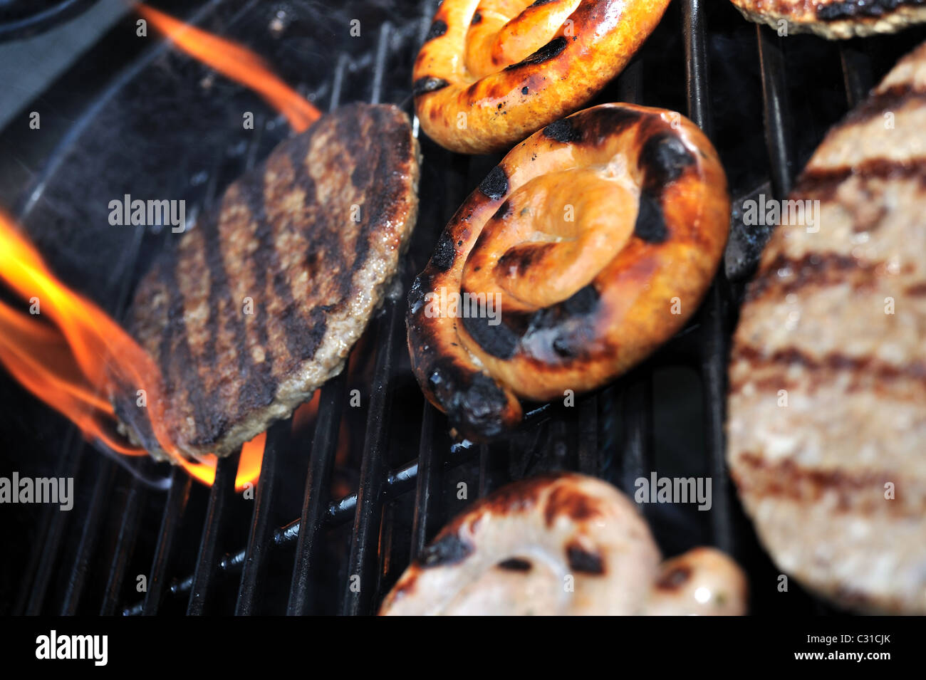 Gegrillte Speisen Stockfoto