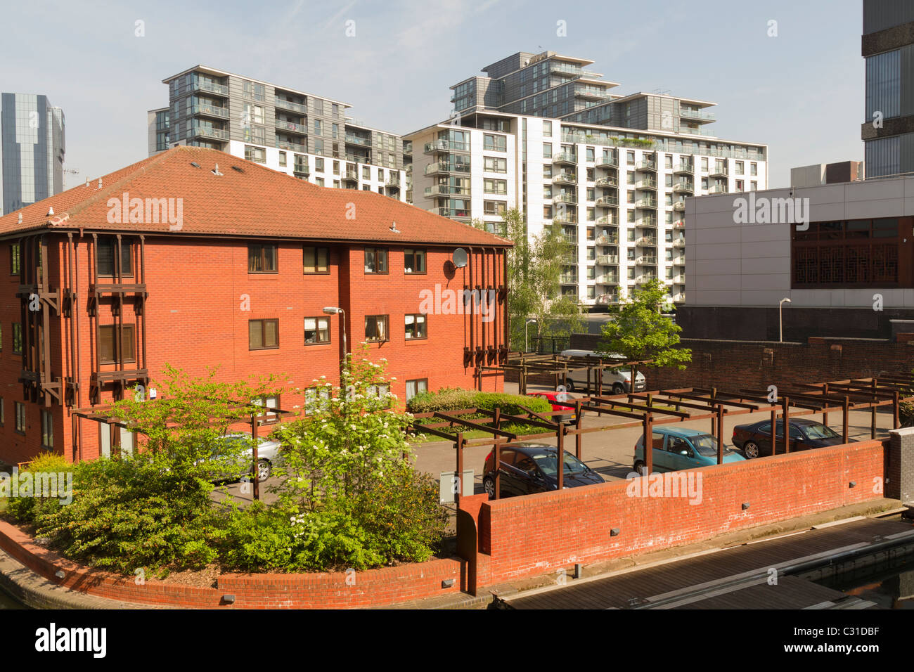 Neue Apartments im Stadtzentrum von Birmingham UK Stockfoto