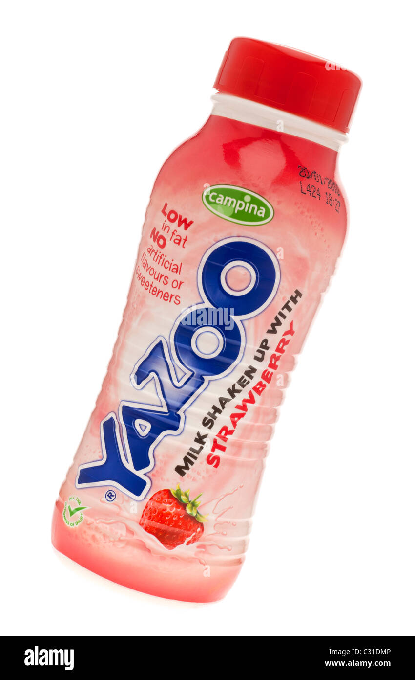 Yazoo Erdbeer Geschmack Milkshake Stockfoto