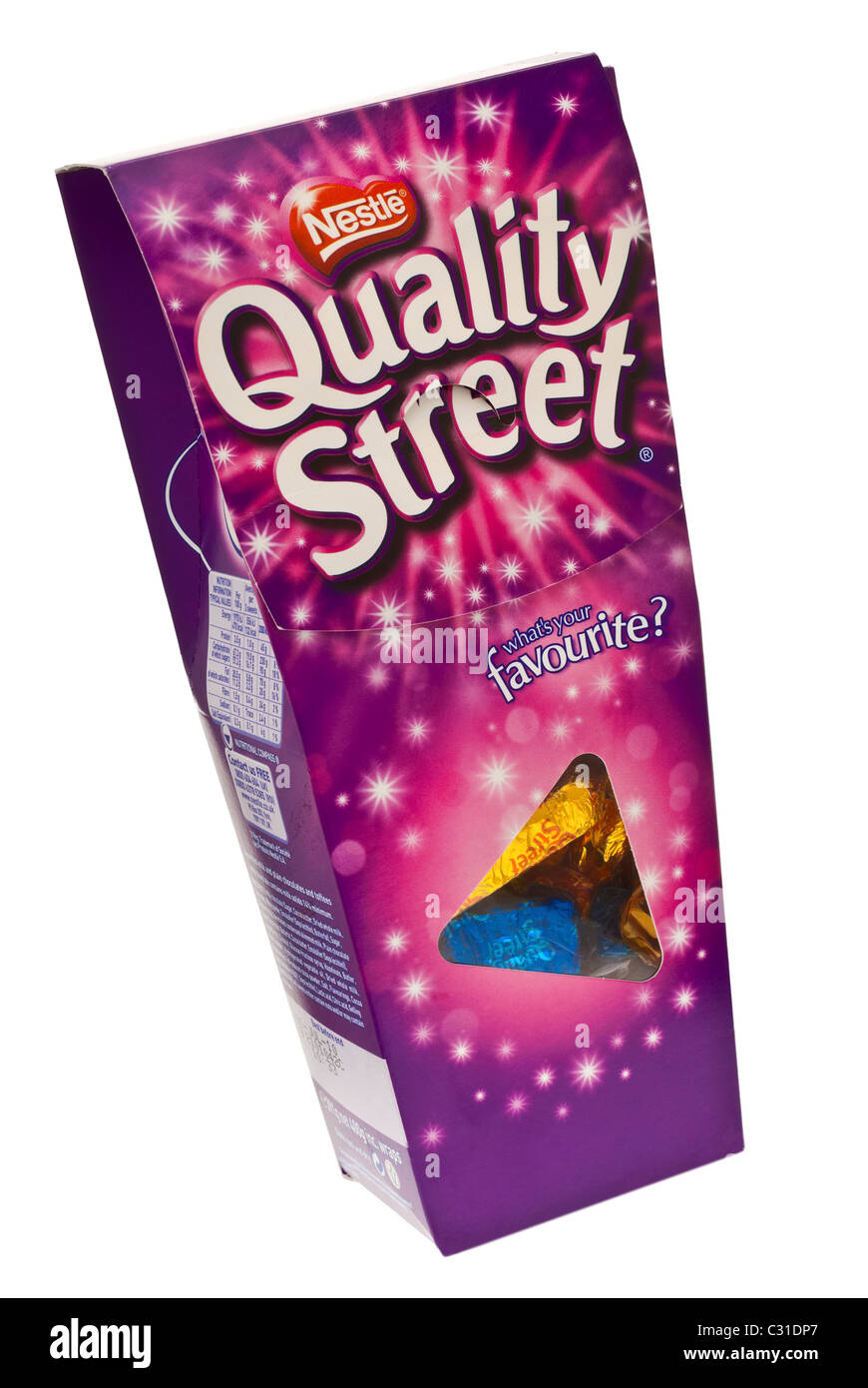 Aktivieren von Quality Street Pralinen Stockfoto