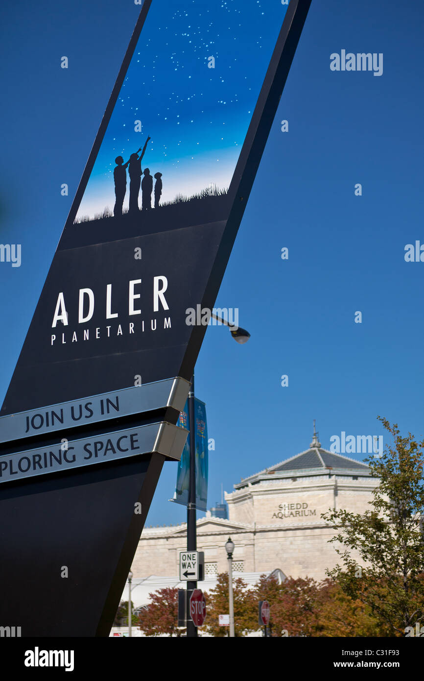 Adler Planetarium in Chicago, IL, USA. Stockfoto