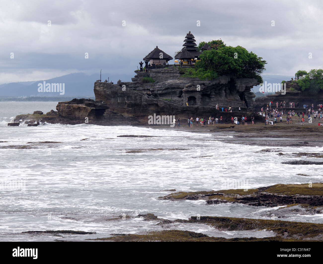 Tanah Lot, Bali, Indonesien, März 2011 Stockfoto