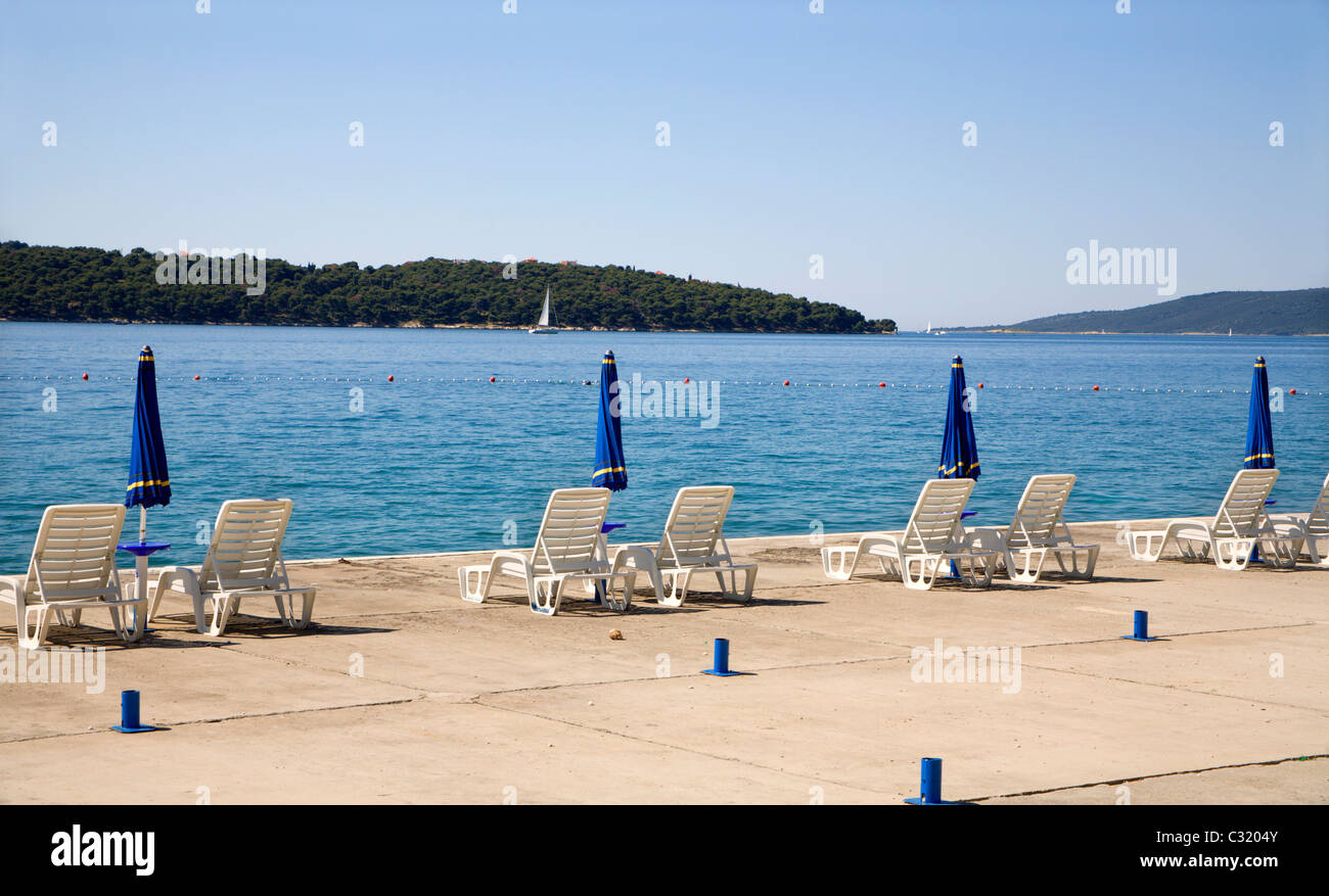 Waterfront - Kroatien - Sommer Stockfoto