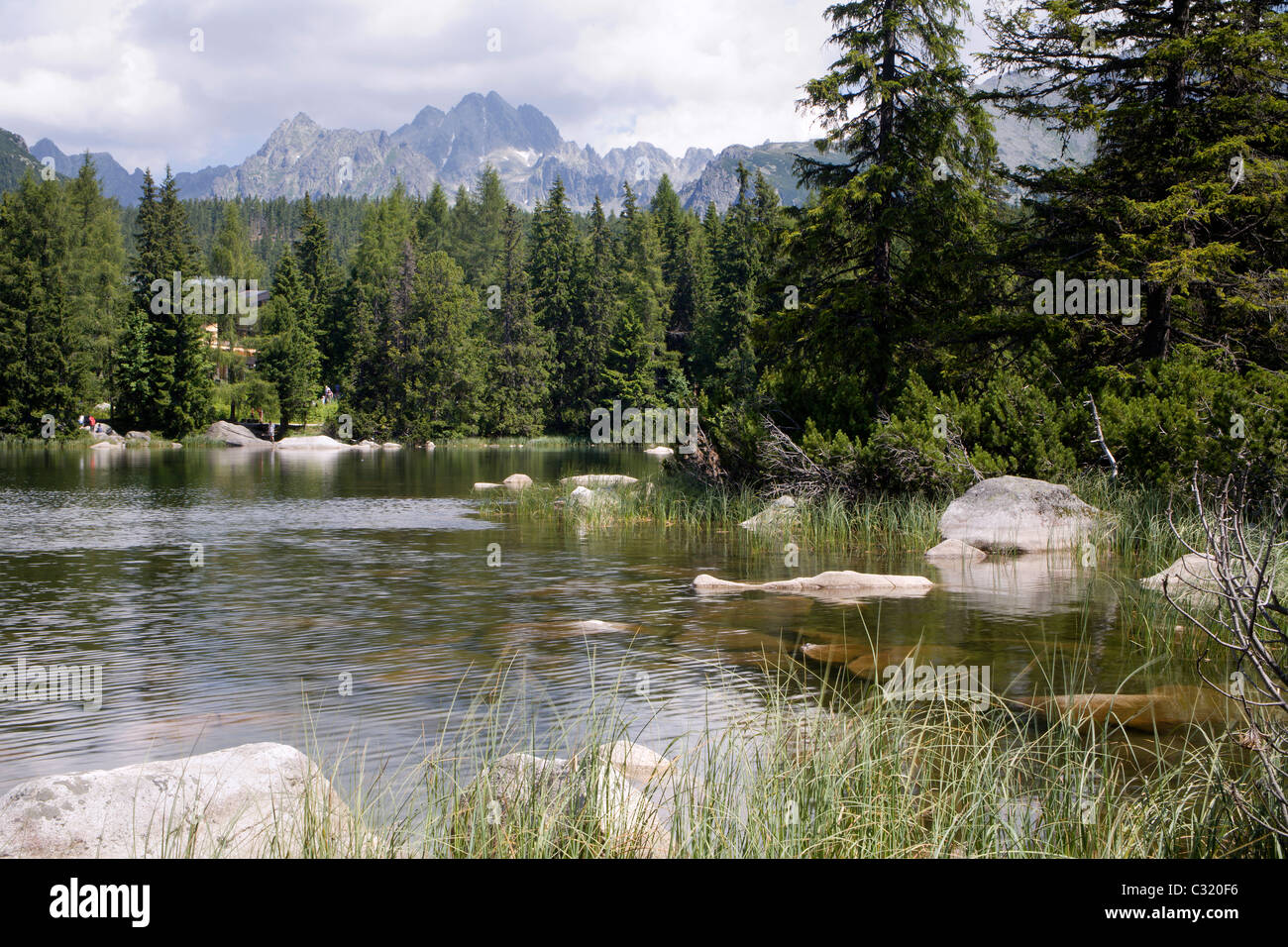 Slowakei - hohe Tatra - Strbske Pleso See Stockfoto