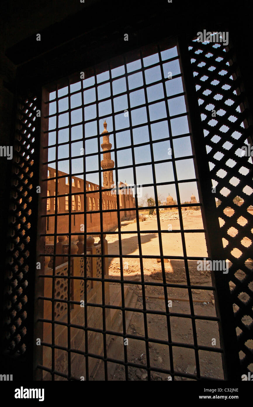 Moschee von Sultan al-Ashraf Inal und Amir Qurqumas, Mamluk Periode, große Friedhof Stockfoto