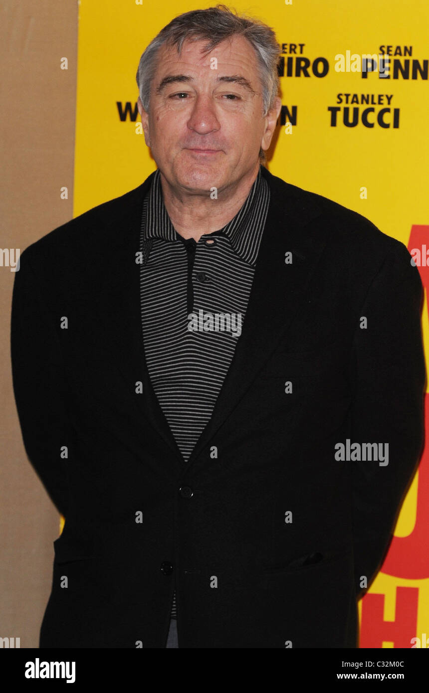 Robert De Niro bei einem Fototermin für seinen neuen Film "Was gerade passiert ist" anlässlich der Dorchester Hotel in London, England - 10.11.08 Stockfoto