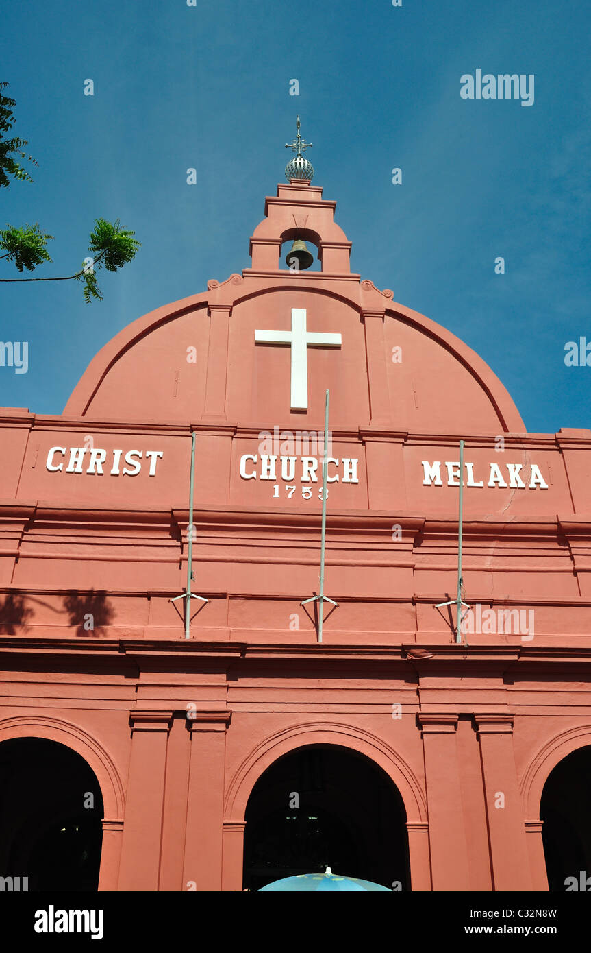 Christ Church of Malacca, Dutch Square, Malaysia Stockfoto
