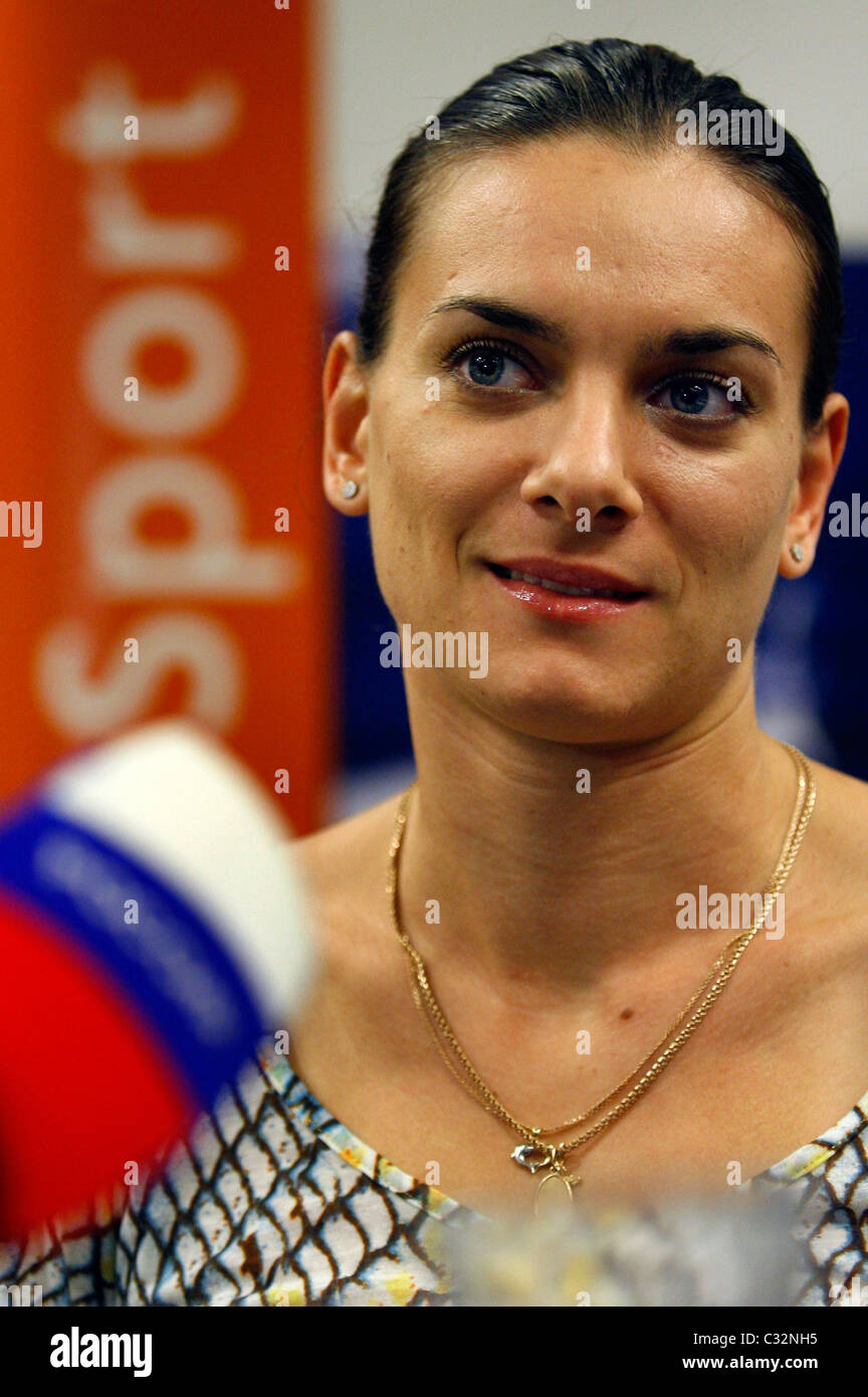 Russischer Stabhochspringer und zweimal olympisches Gold Medalist