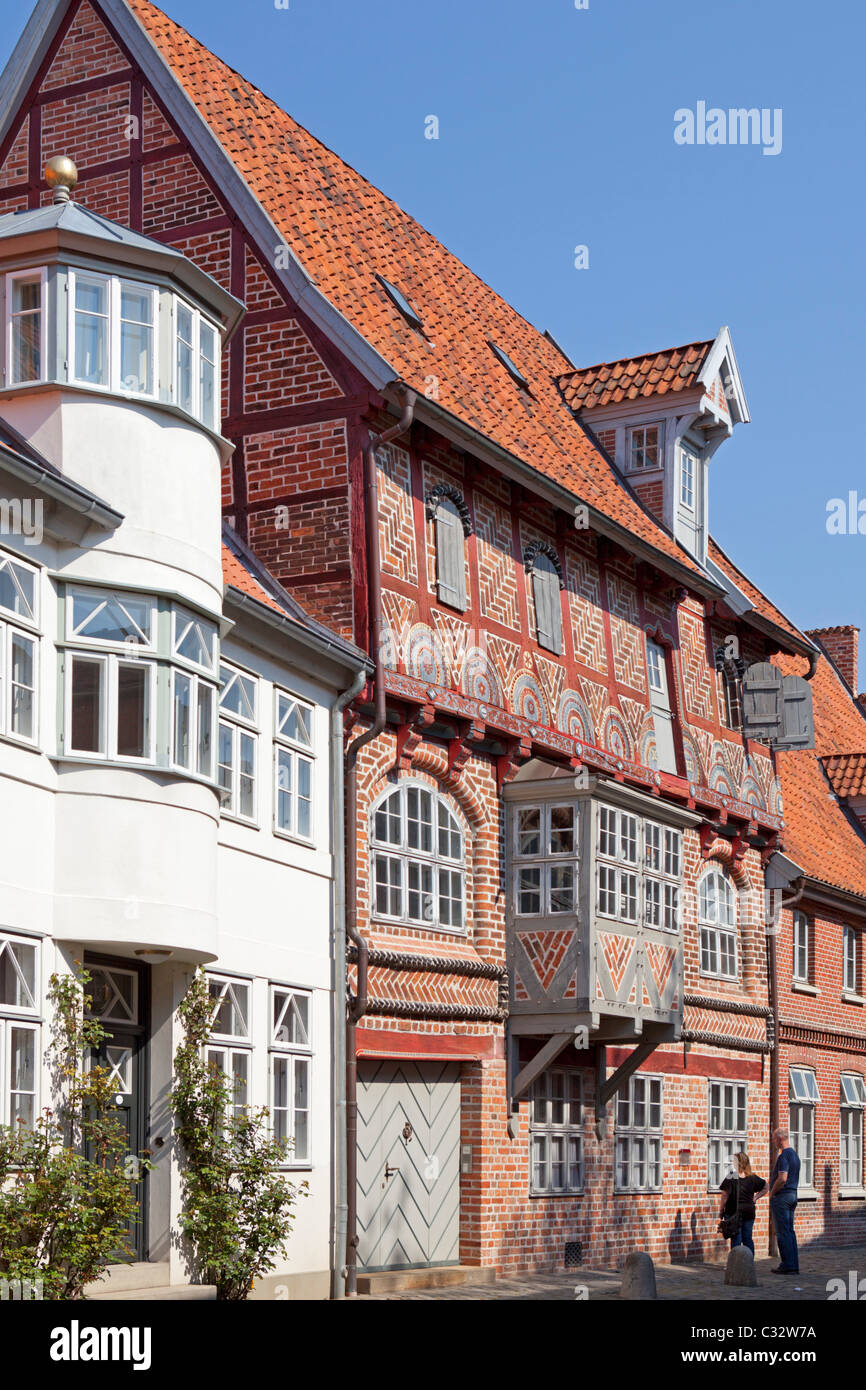 Fachwerkhaus in der alten Stadt Lüneburg, Niedersachsen, Deutschland Stockfoto