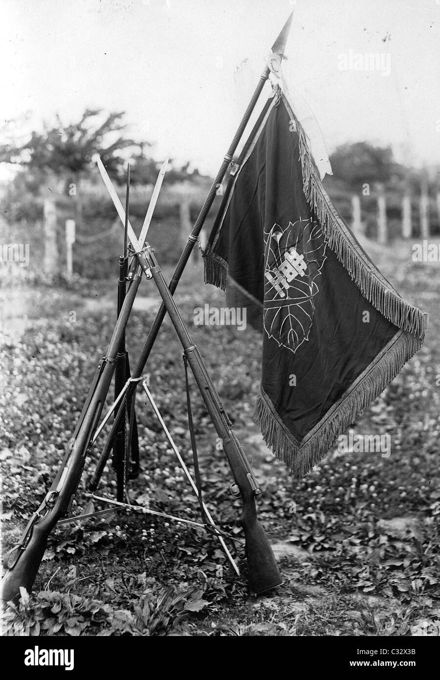 Japanischer Arisaka Rifles Regiments farblich Stockfoto