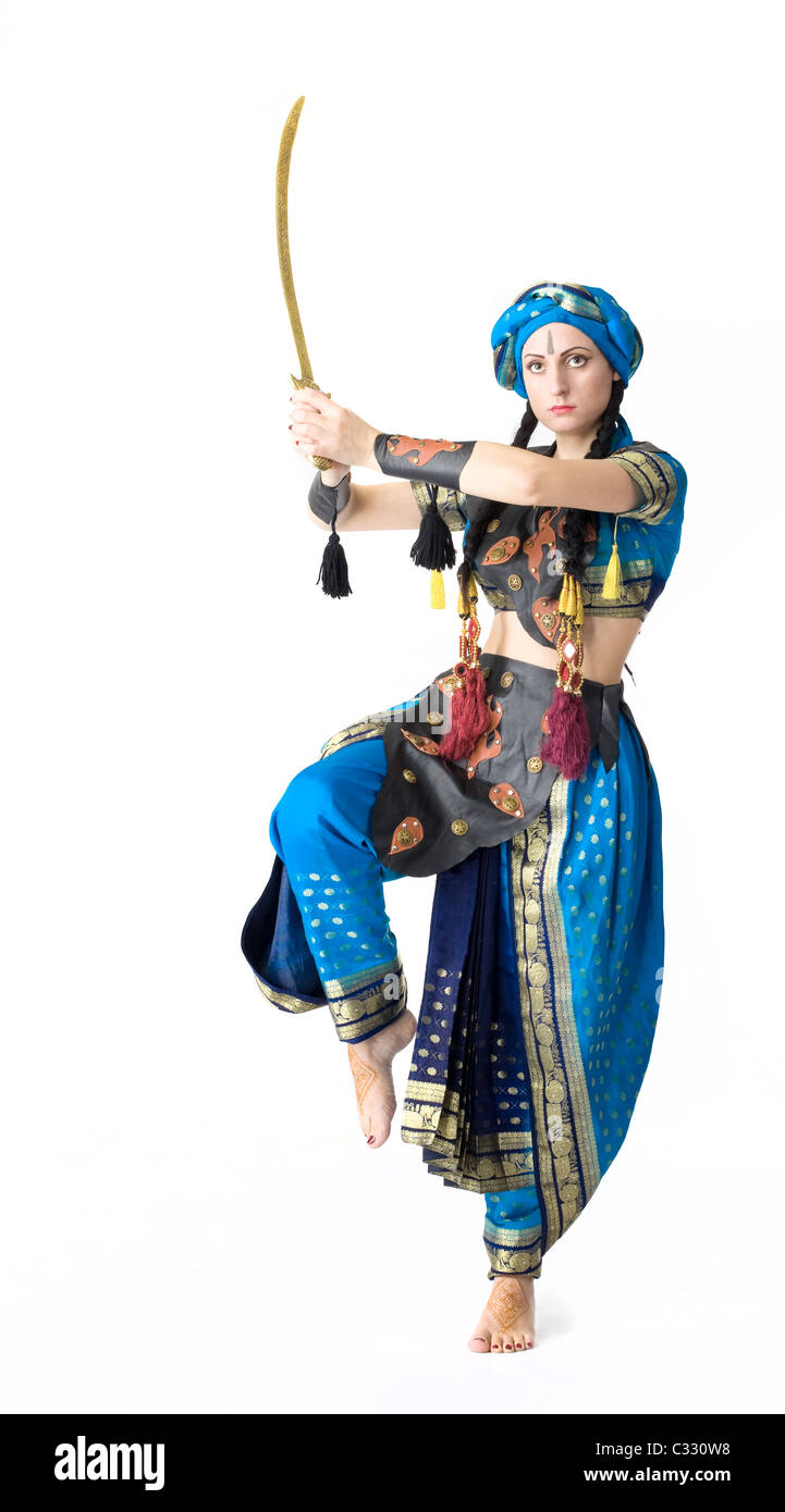 Frau Tanz in arabischer Tracht Stockfoto
