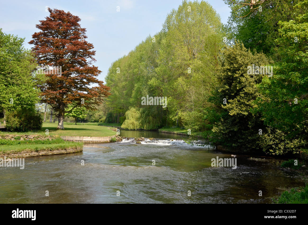 Fluss-Test aus Test Weg Stockfoto