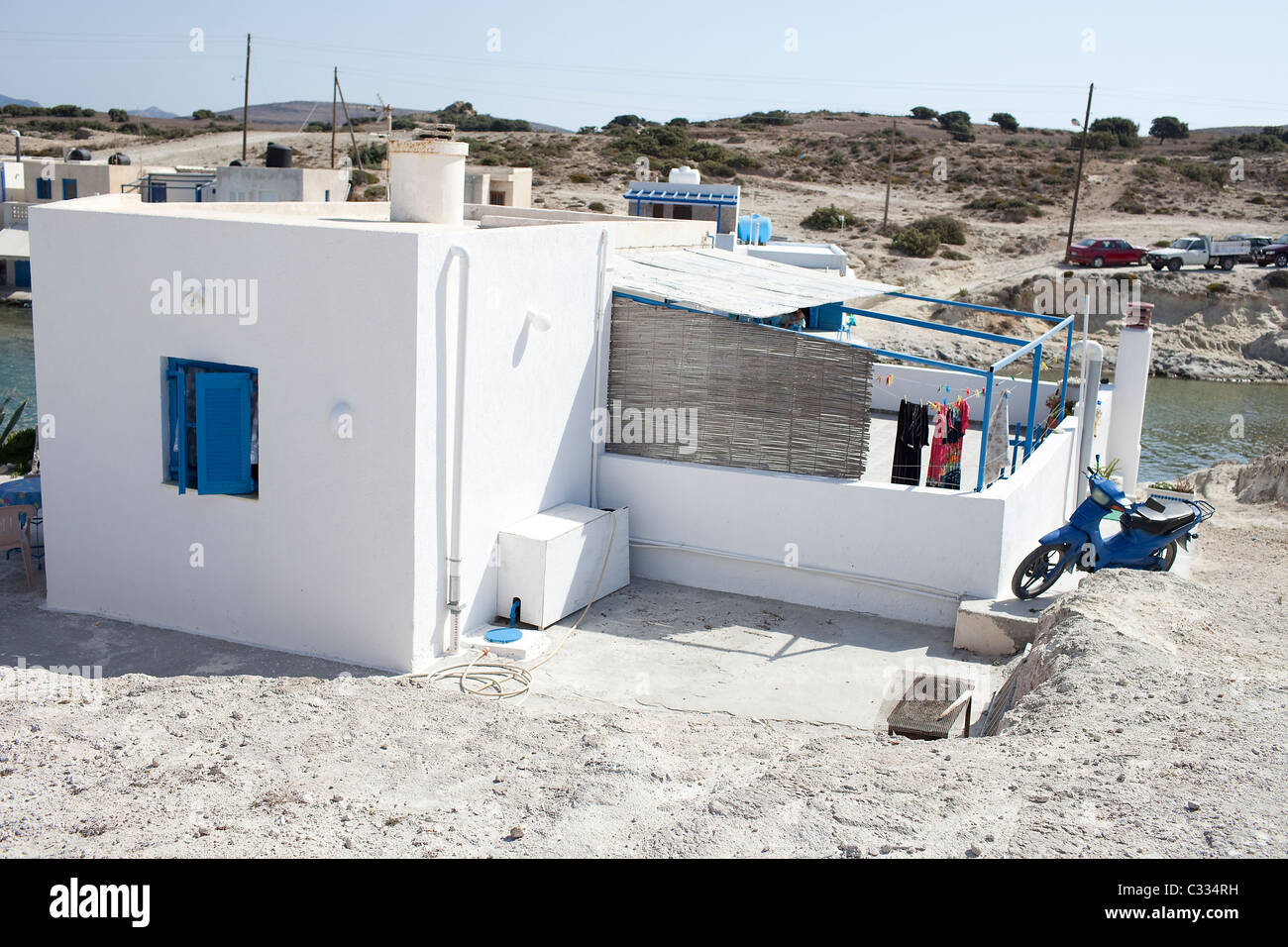 Milos Insel Kykladen Griechenland Ägäis griechische Griechisch Stockfoto