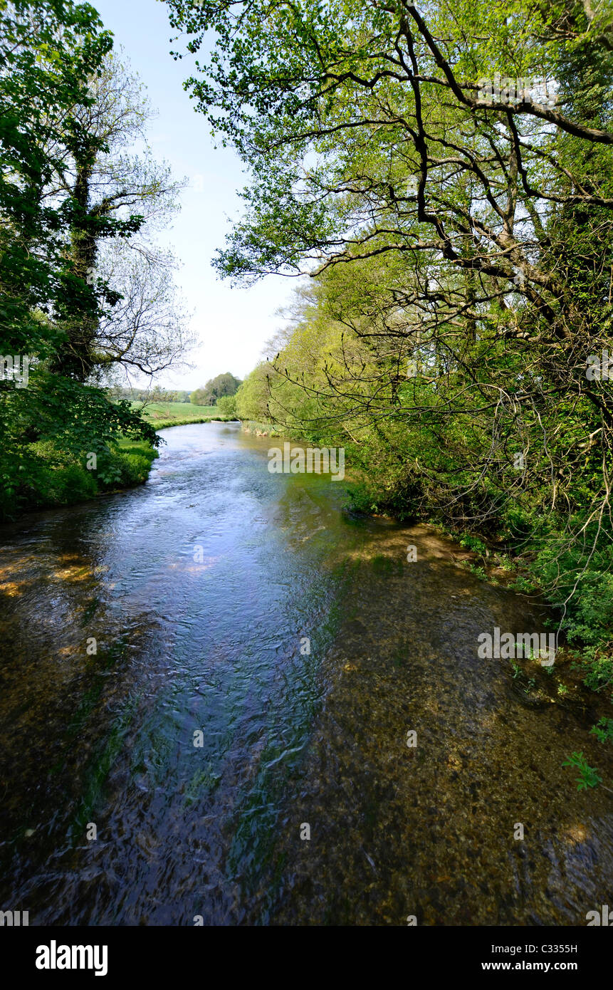 Fluss-Test aus Test Weg Weg Stockfoto