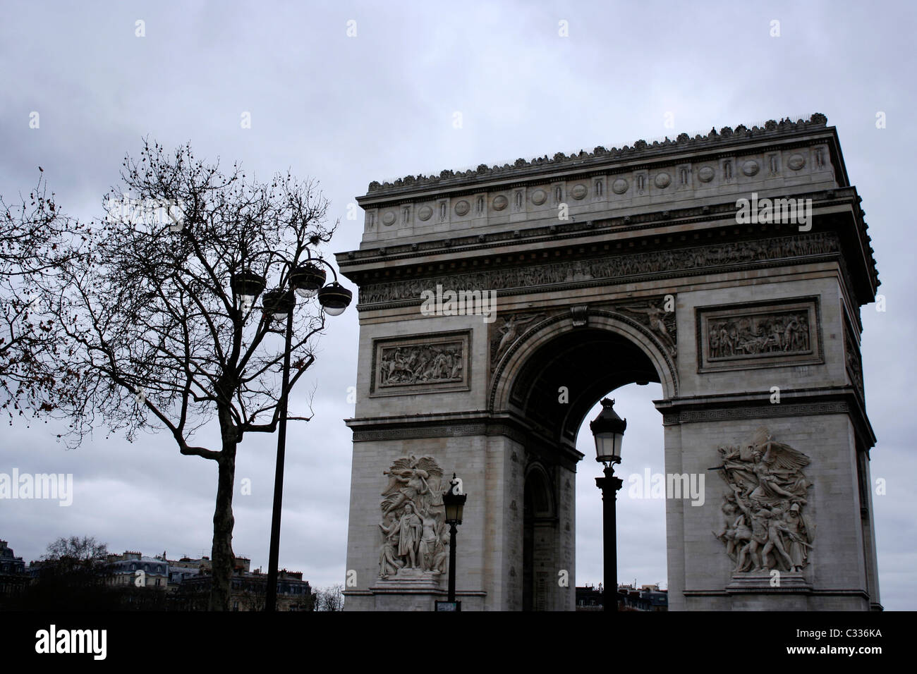 Arc de Triomphe de l'Étoile Stockfoto