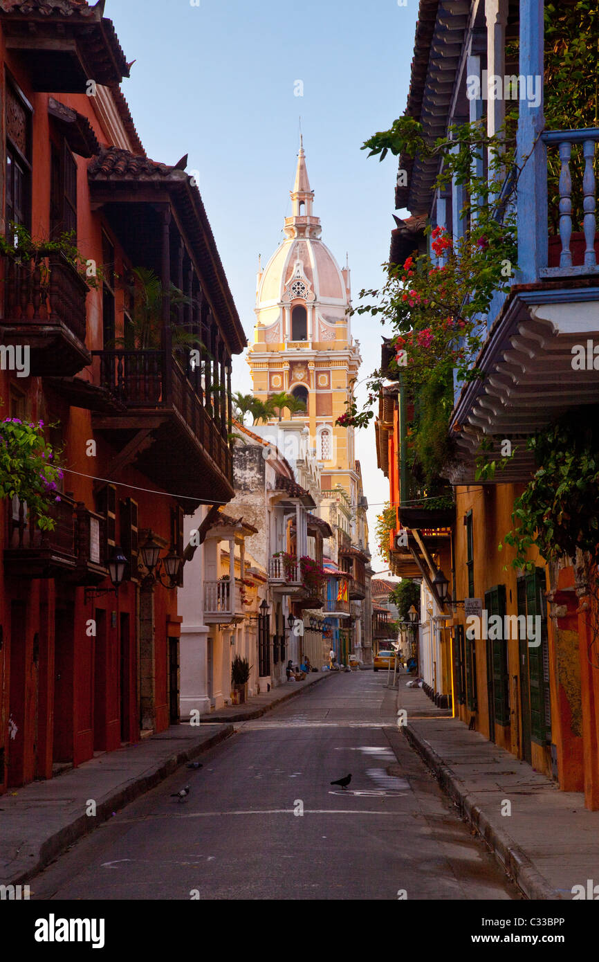 Die Kathedrale von Cartagena, Kolumbien Stockfoto