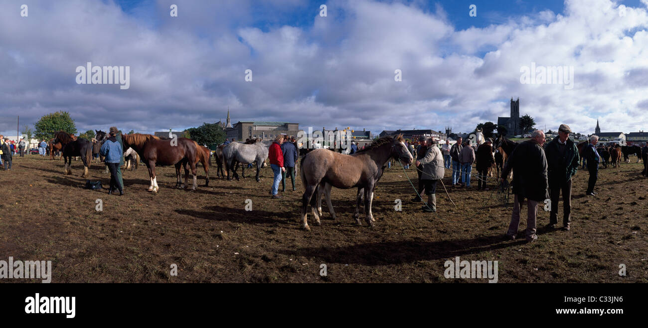 Ballinasloe, Co. Galway, Irland, traditionelles Volksfest Stockfoto