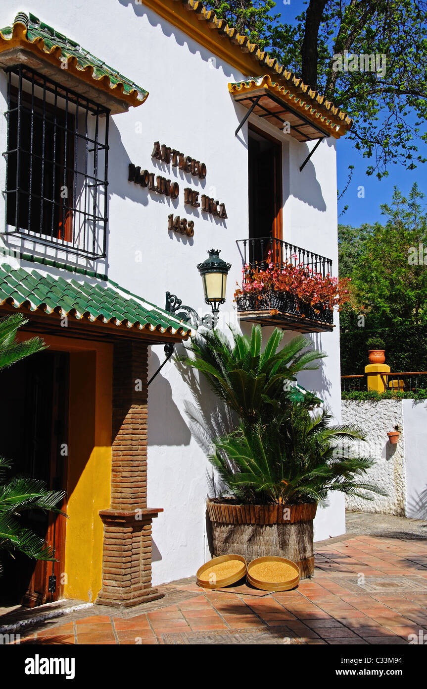 Wasser Mühle Molino de Inca, Torremolinos, Costa Del Sol, Provinz Malaga, Andalusien, Südspanien, Westeuropa. Stockfoto