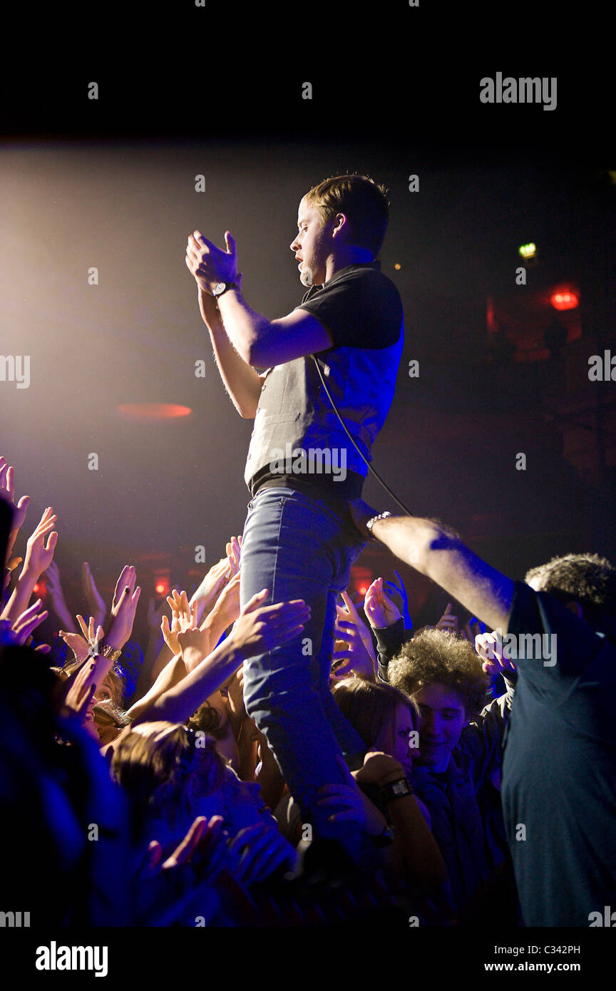 Ricky Wilson von den Kaiser Chiefs Xfm Winterwunderland 2008 am Carling Academy Brixton London, England - 02.12.08 Carsten Stockfoto