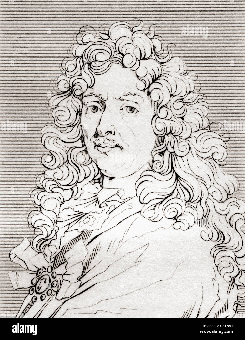 Charles Le Brun, 1619 – 1690. Französischer Maler und Kunsttheoretiker. Stockfoto