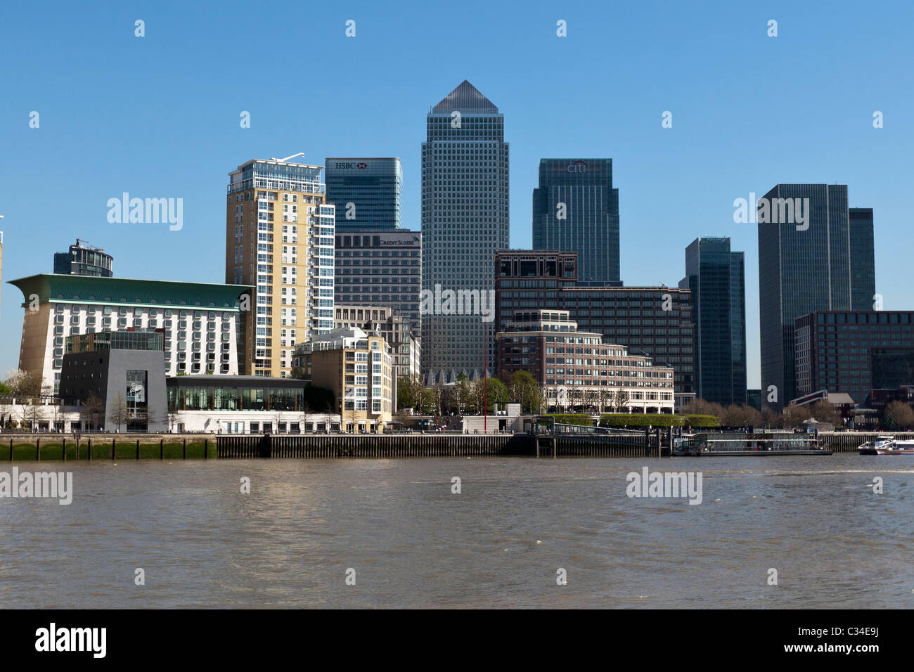 Canary Wharf, London, Vereinigtes Königreich. Stockfoto