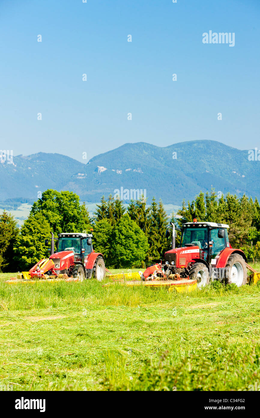 Traktoren, Slowakei Stockfoto