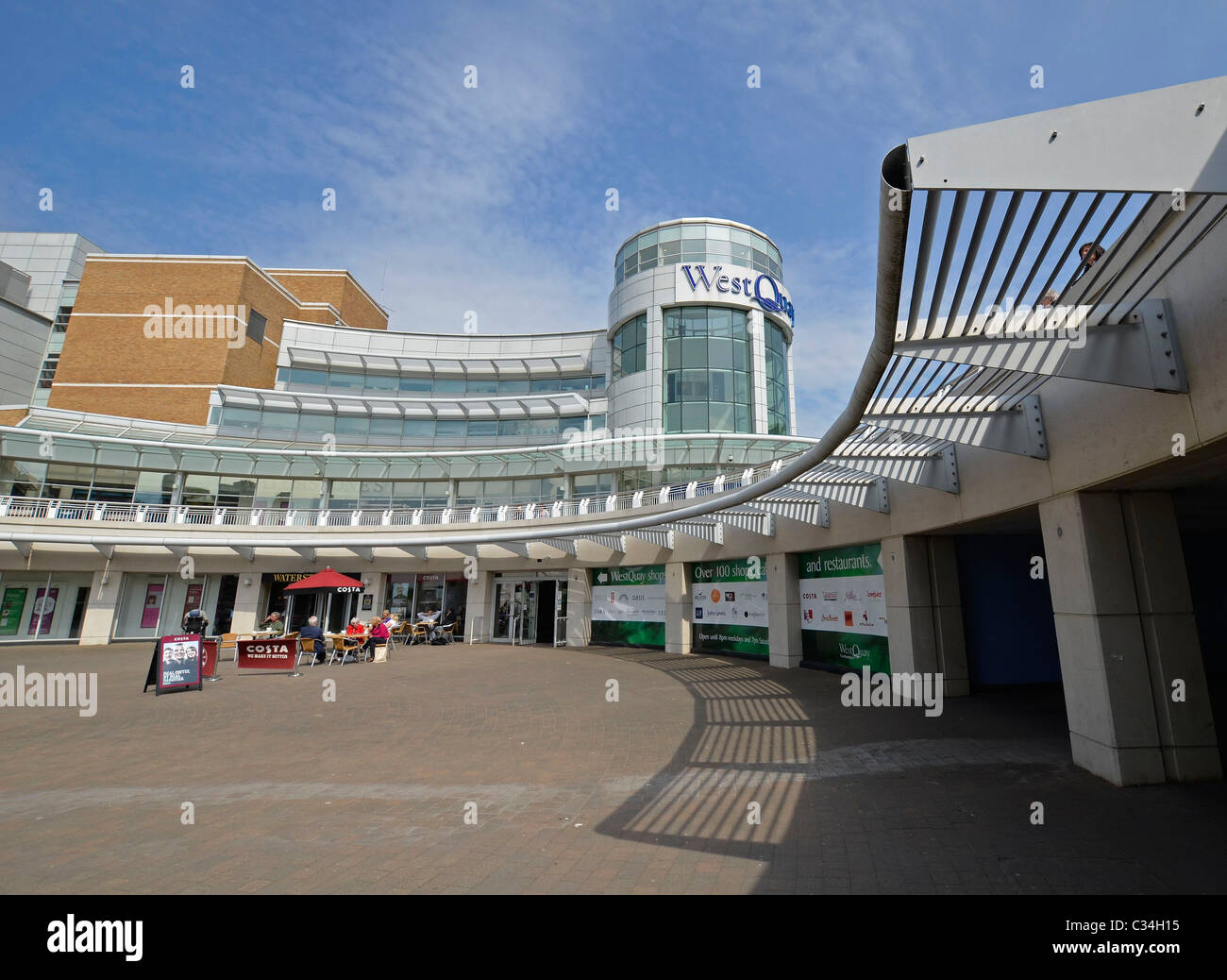 West Quay Einkaufszentrum soutampton Stockfoto