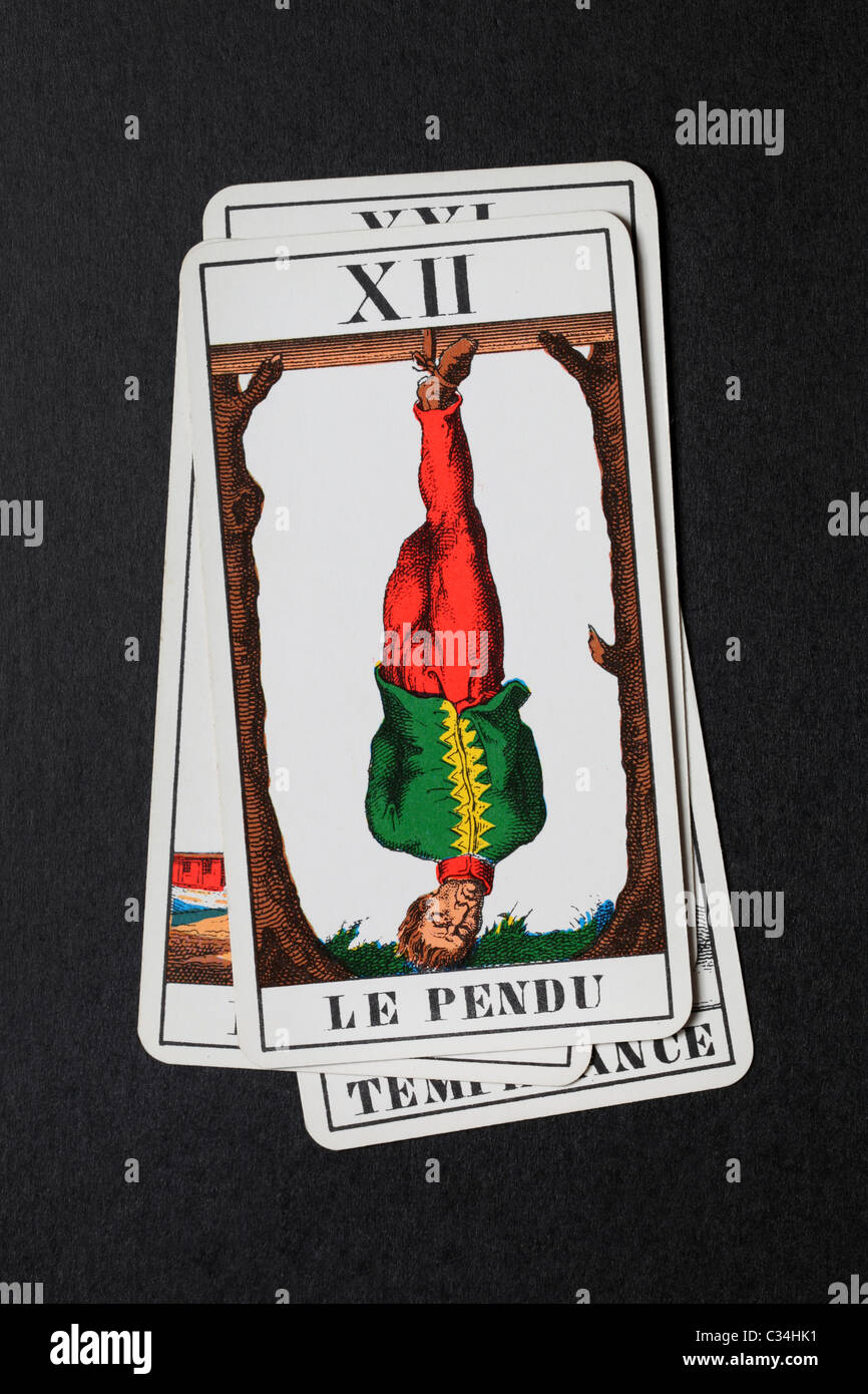 Tarot-Karten. Der Henker Stockfoto