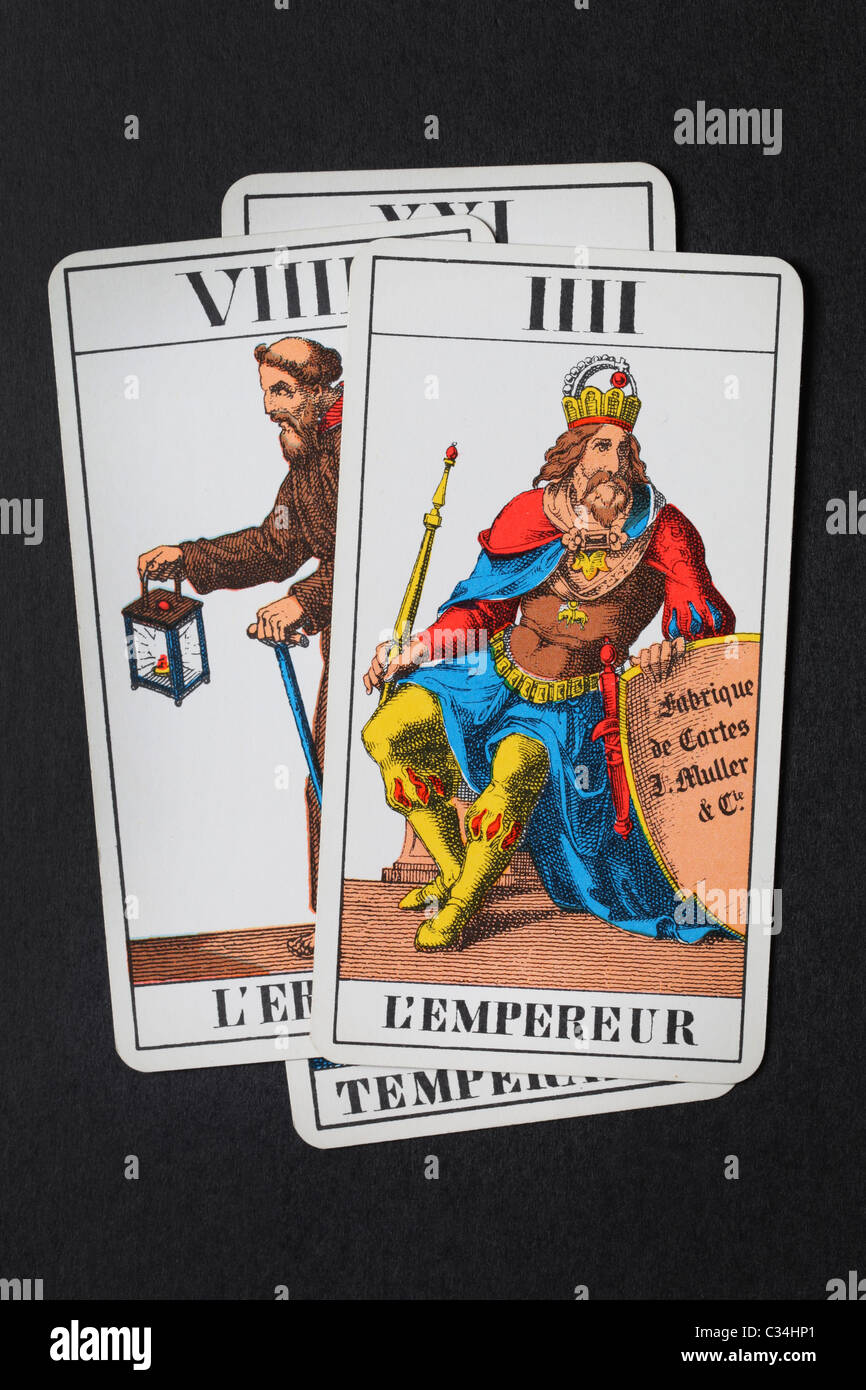 Tarot-Karten. L ' Empereur, Stockfoto
