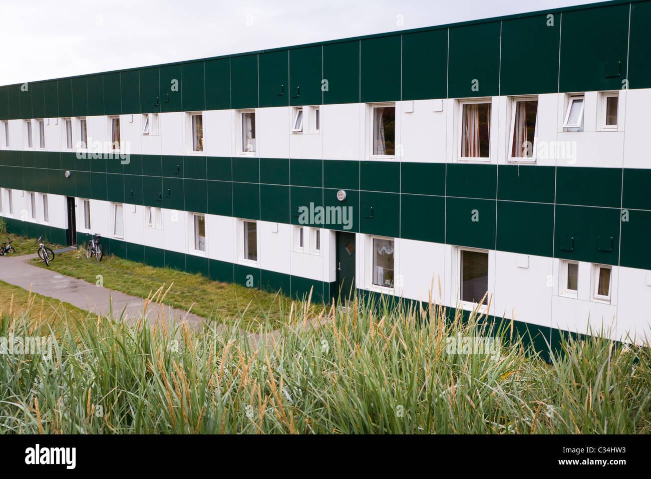 Wohnungen, Narsarsuaq, Süd-Grönland Stockfoto