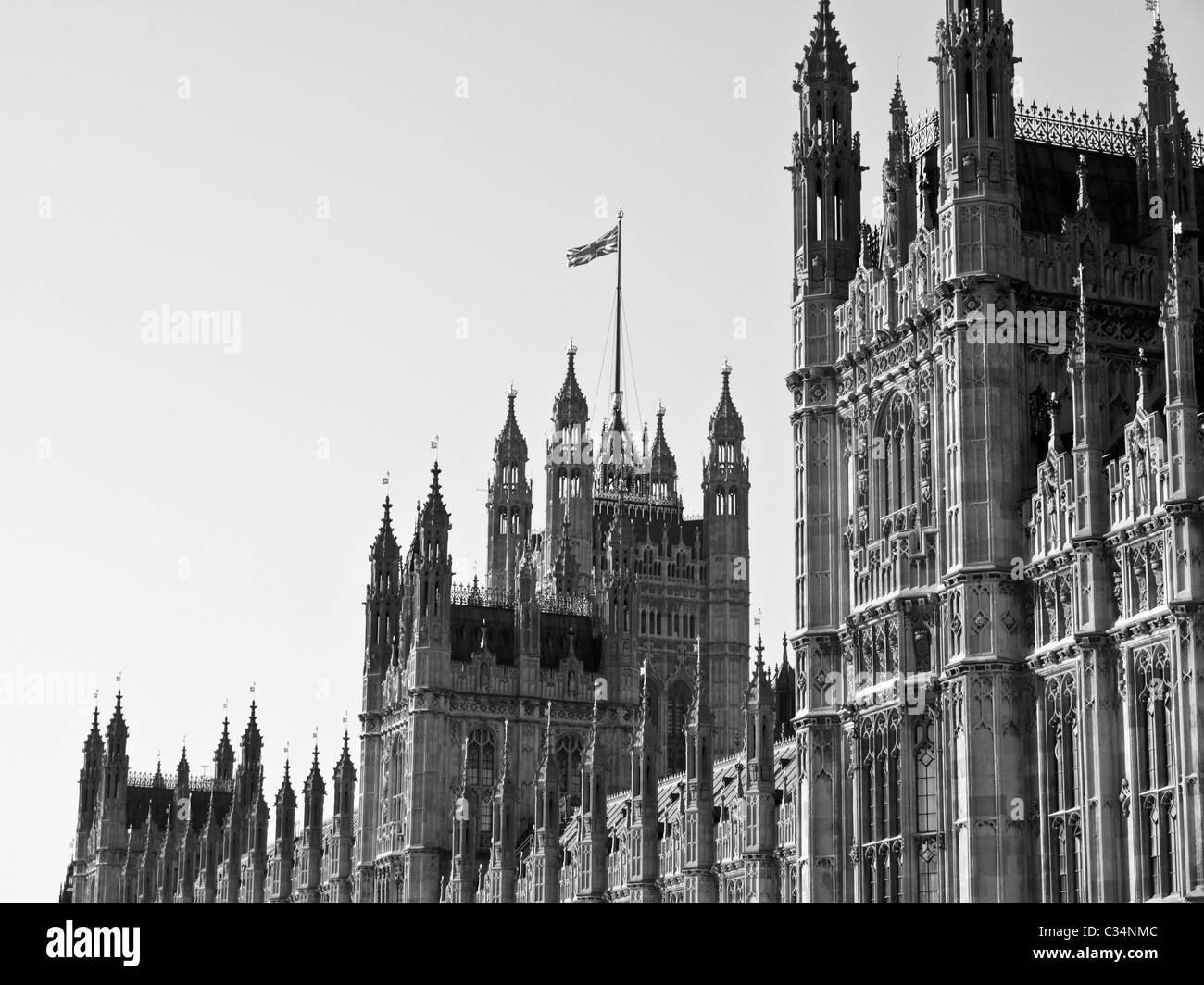 Houses of Parliament mit Big Ben, Westminster Palace, London, UK Stockfoto