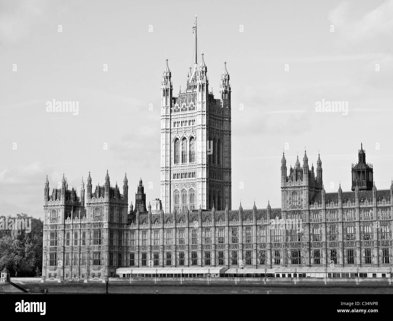 Häuser des Parlaments, Westminster Palace, London gotische Architektur Stockfoto