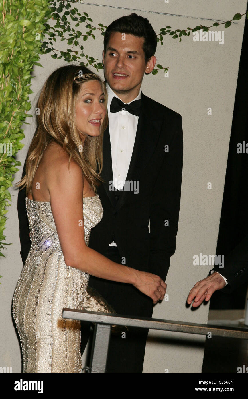 John Mayer und Jennifer Aniston die 81st Annual Academy Awards (Oscars) - Vanity Fair Party Hollywood, Kalifornien - 22.02.09 Stockfoto