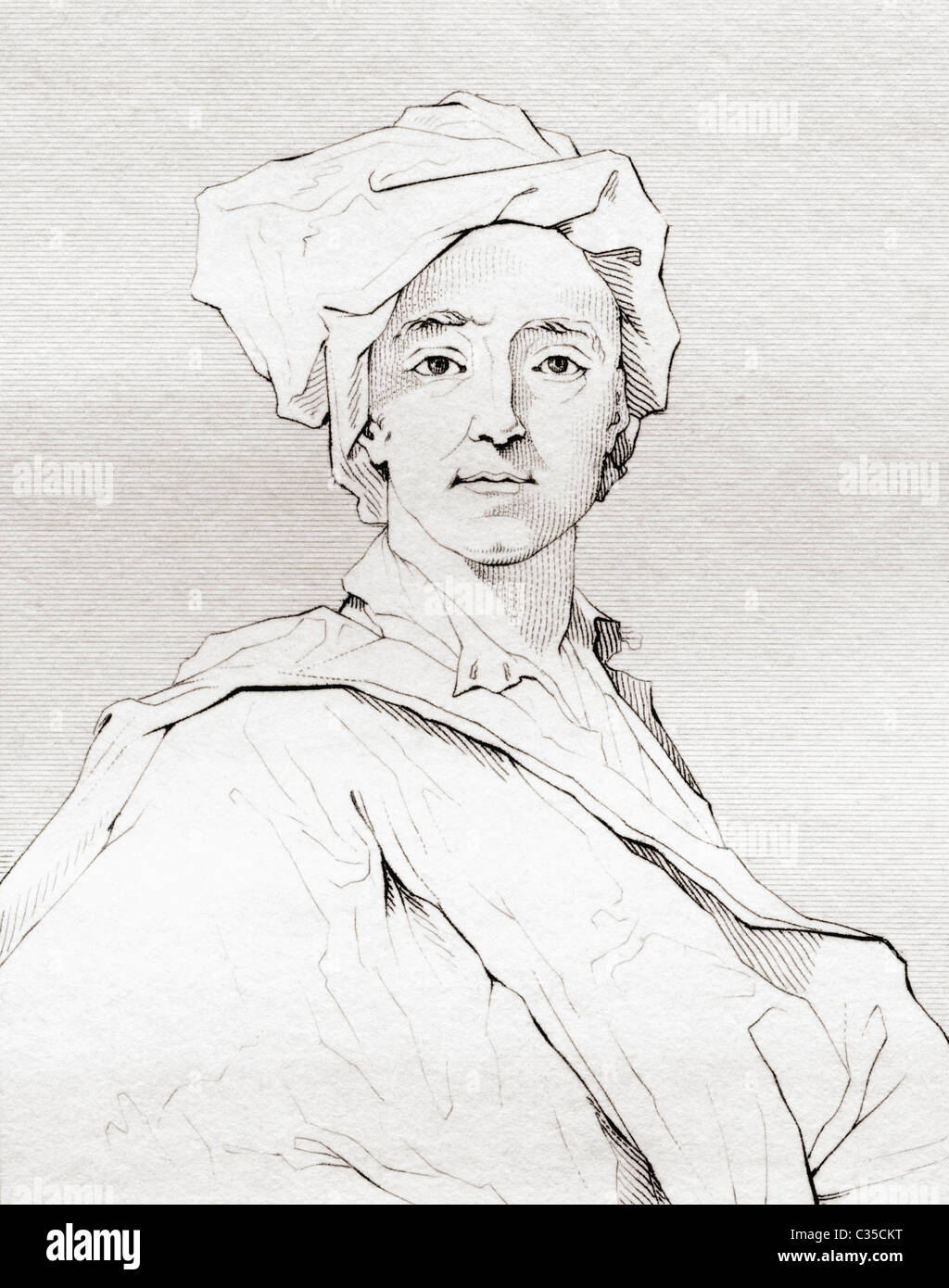 Hyacinthe Rigaud, 1659-1743. Französische Barockmaler. Stockfoto