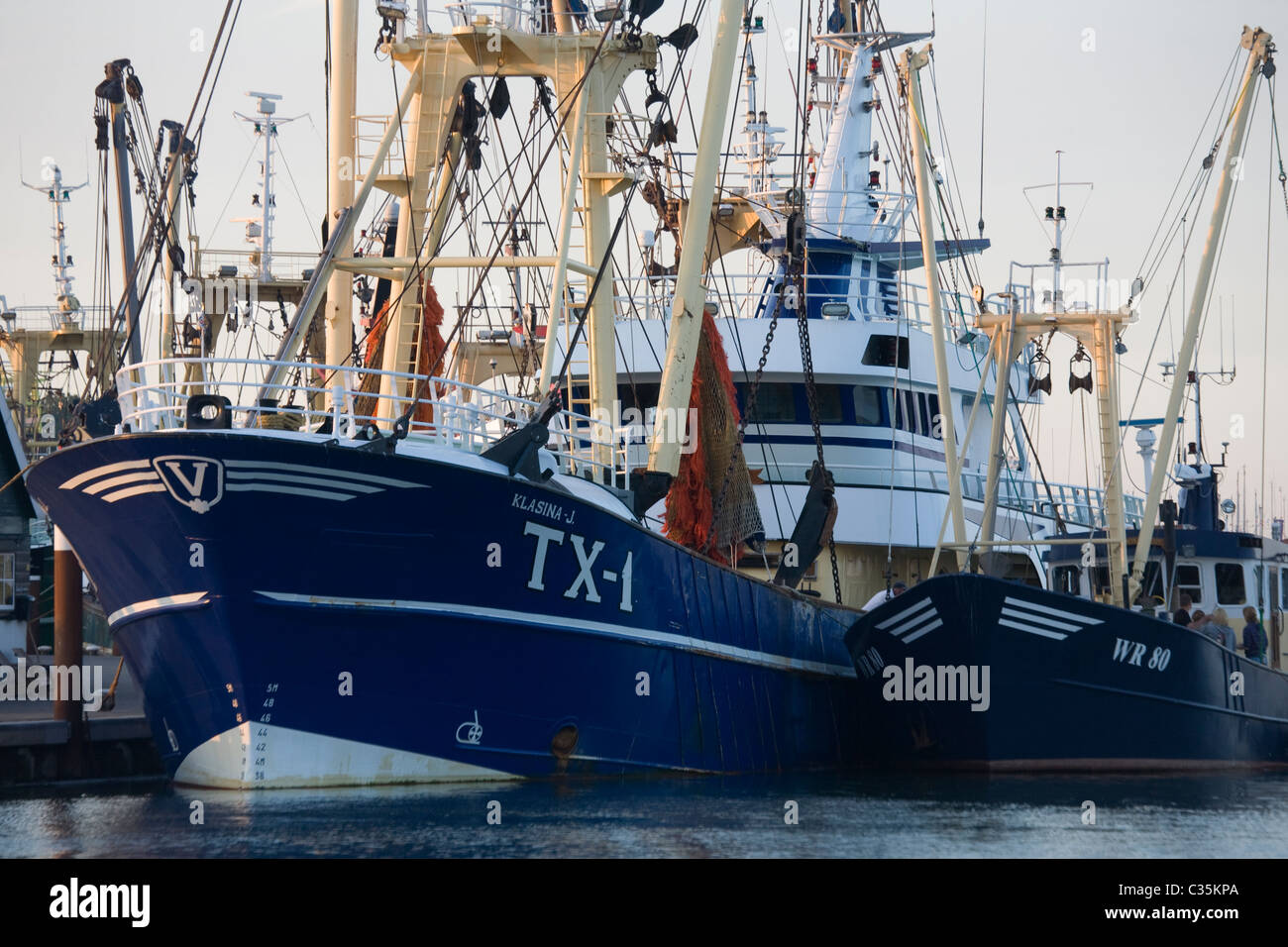 Angelboote/Fischerboote Texel Niederlande Stockfoto