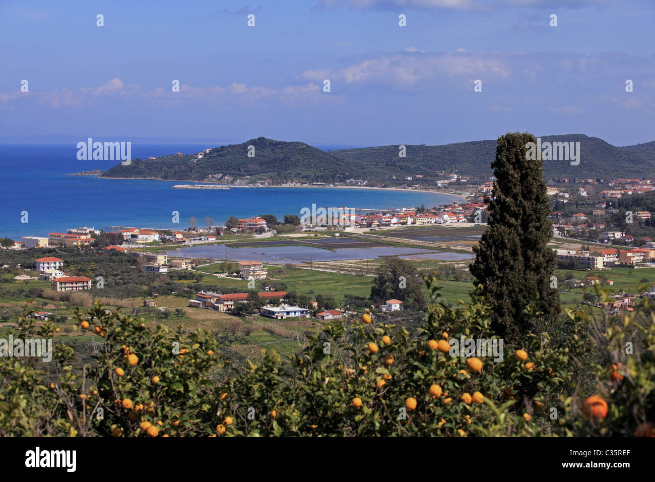 Ionischen Zakynthos Griechenland den Ferienort alykes Stockfoto