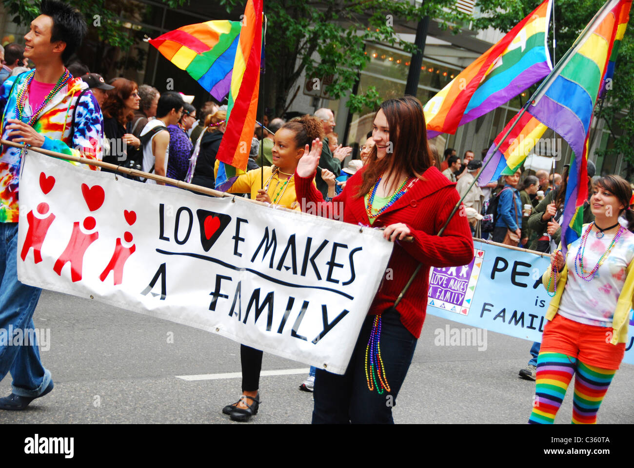 Gay-Pride, Portland, Oregon, USA. Stockfoto