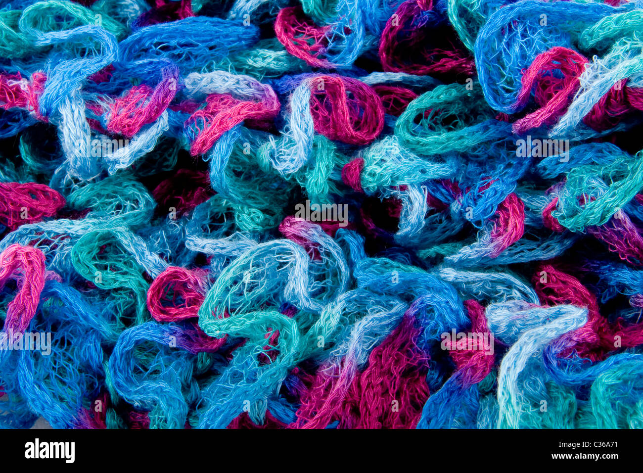 handgemachte Schal multicolor Stockfoto