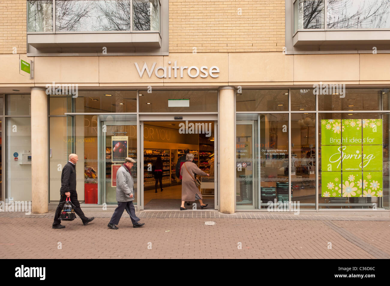 Waitrose Supermarkt Shop speichern in Cambridge, Cambridgeshire, England, Großbritannien, Uk Stockfoto