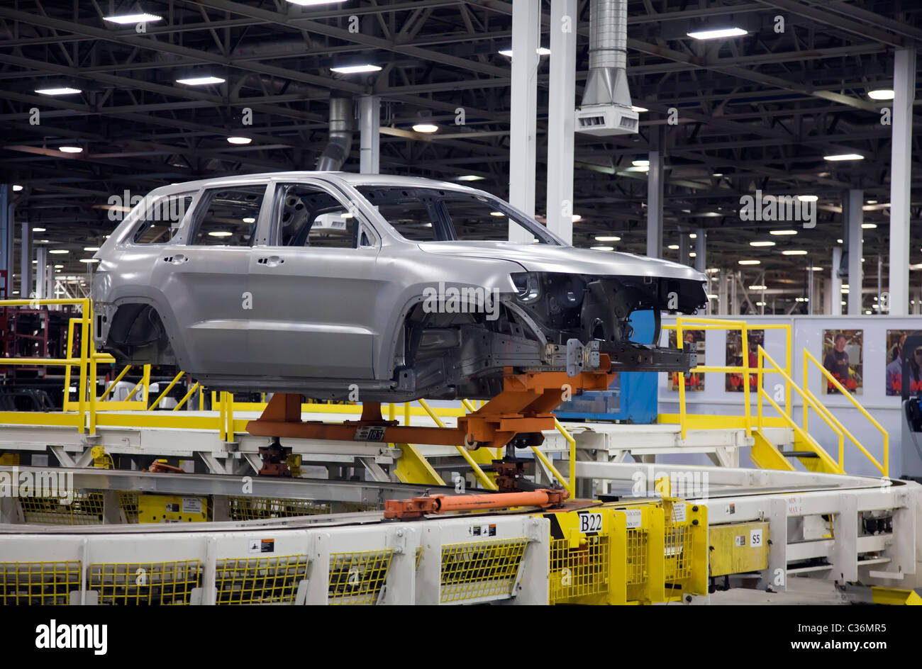 Detroit, Michigan - Chryslers Jefferson North Assembly Plant. Stockfoto
