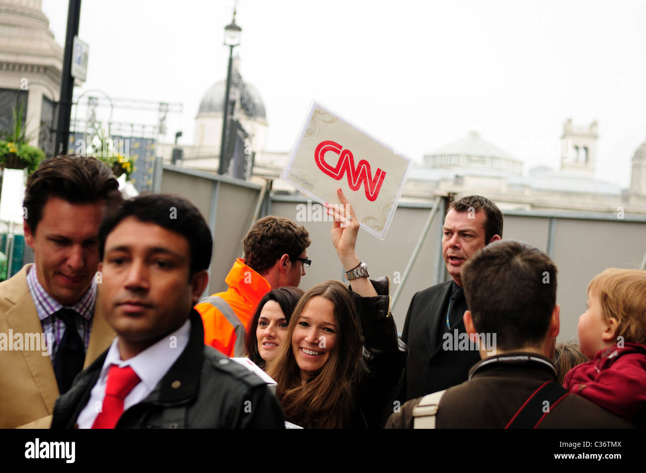 CNN-News-Kanal London Royal Wedding 29. April 2011. Stockfoto