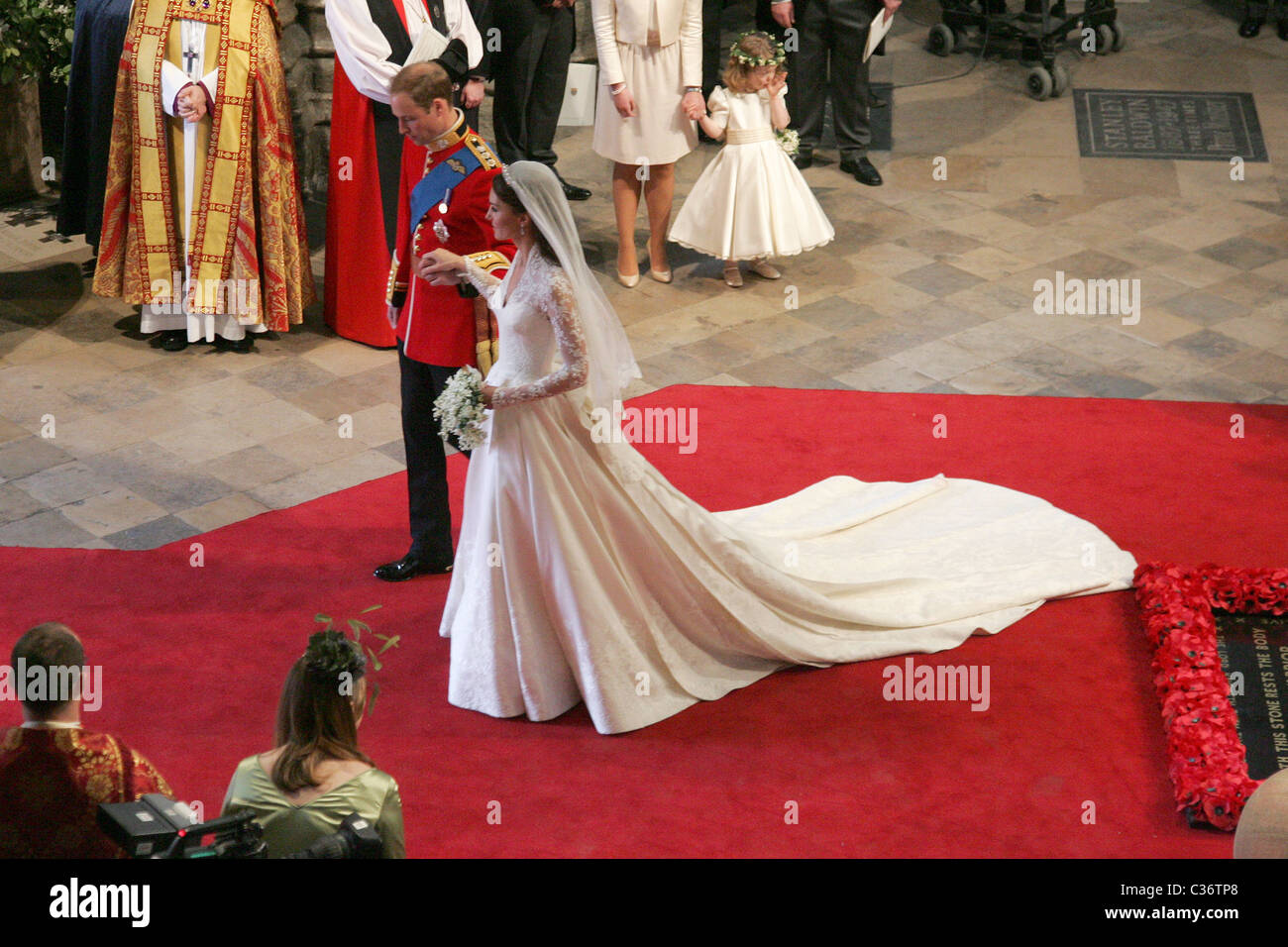 Seine königliche Hoheit Prinz William von Wales KG und Miss Catherine Middleton Hochzeit in der Westminster Abbey auf Freitag, 29. April 2011 Stockfoto