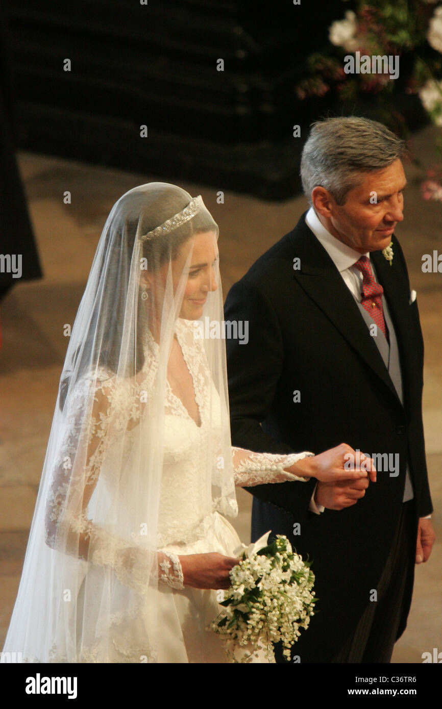 Seine königliche Hoheit Prinz William von Wales KG und Miss Catherine Middleton Hochzeit in der Westminster Abbey auf Freitag, 29. April 2011 Stockfoto