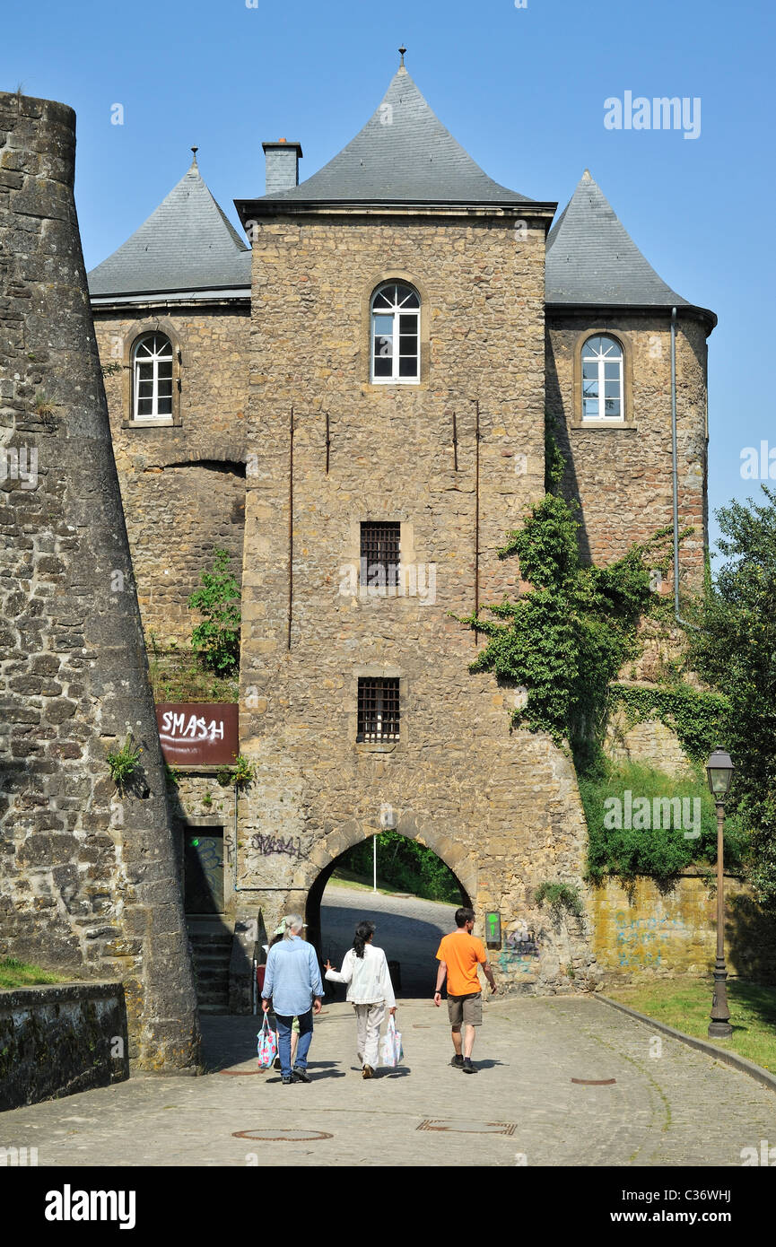 Die Stadt Tor Trois Tours / drei Türme in Luxemburg, Großherzogtum Luxemburg Stockfoto