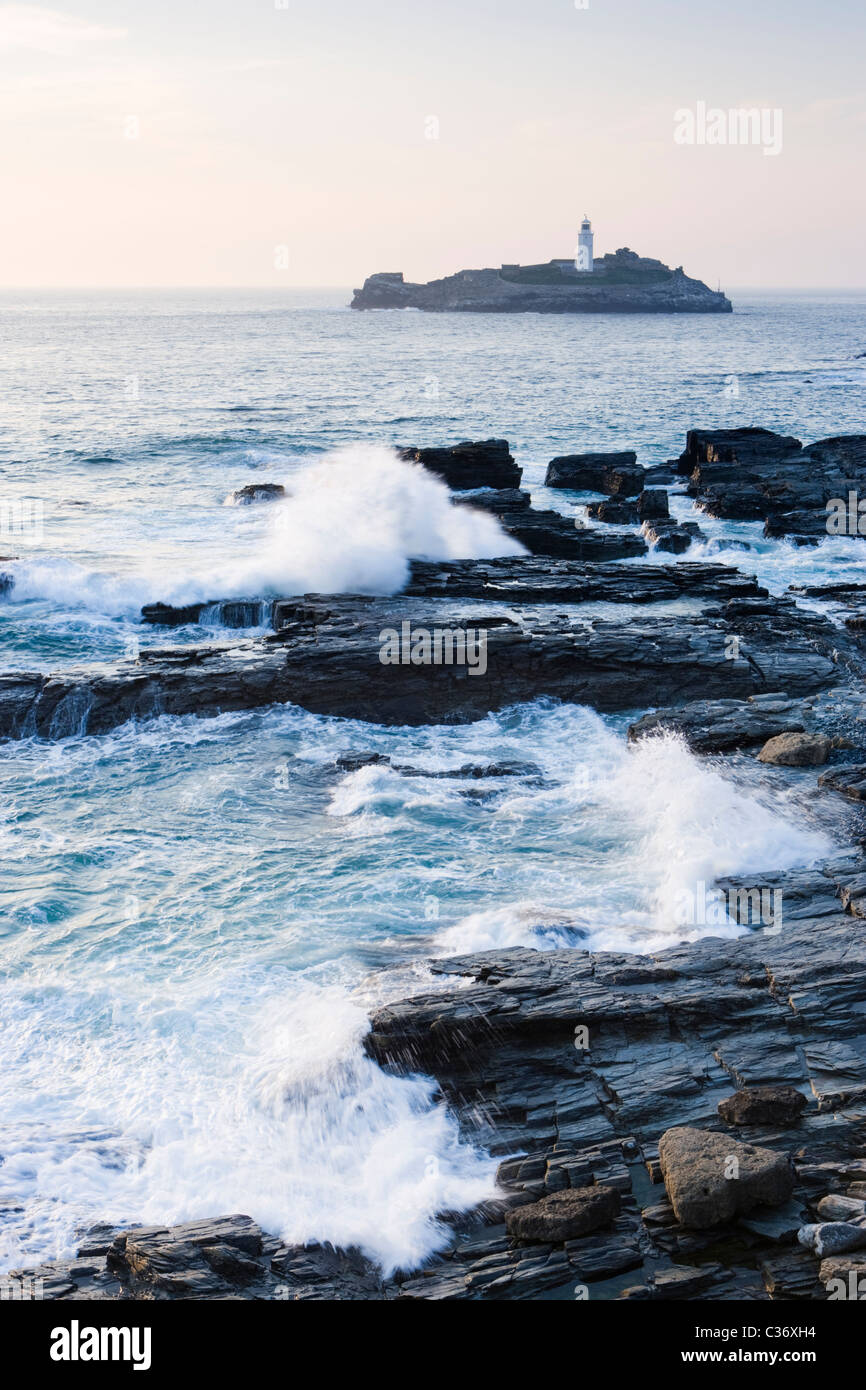 Godrevy Leuchtturm, Cornwall, UK Stockfoto