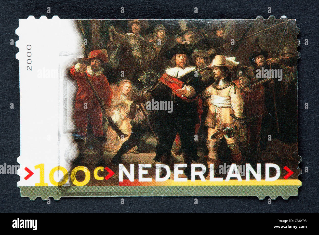 Niederländische Briefmarke Stockfoto