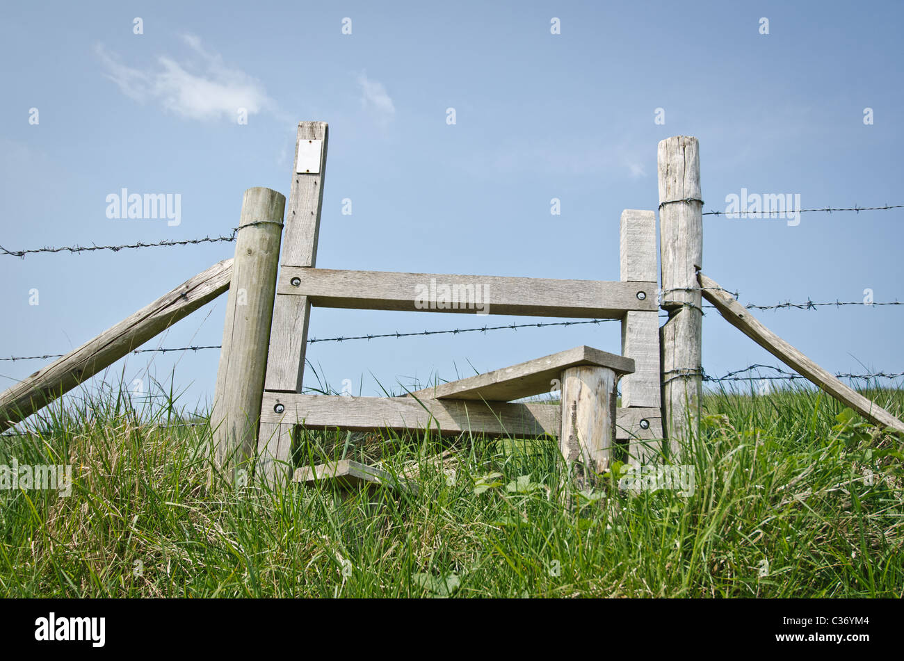 Stil auf Zugang land Stockfoto